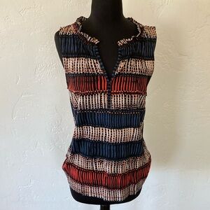 LOFT Striped Sleeveless Top - Multicolor